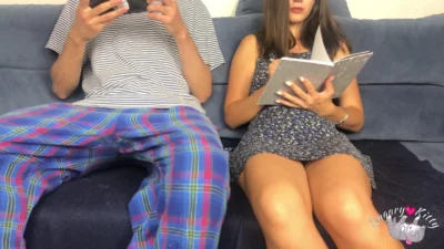 Step Brother Watching Porn In Front Of Me! But I Got Horny And We Handjob Each Other! Orgasm